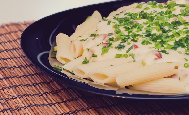 Penne alla vodka with cream sauce